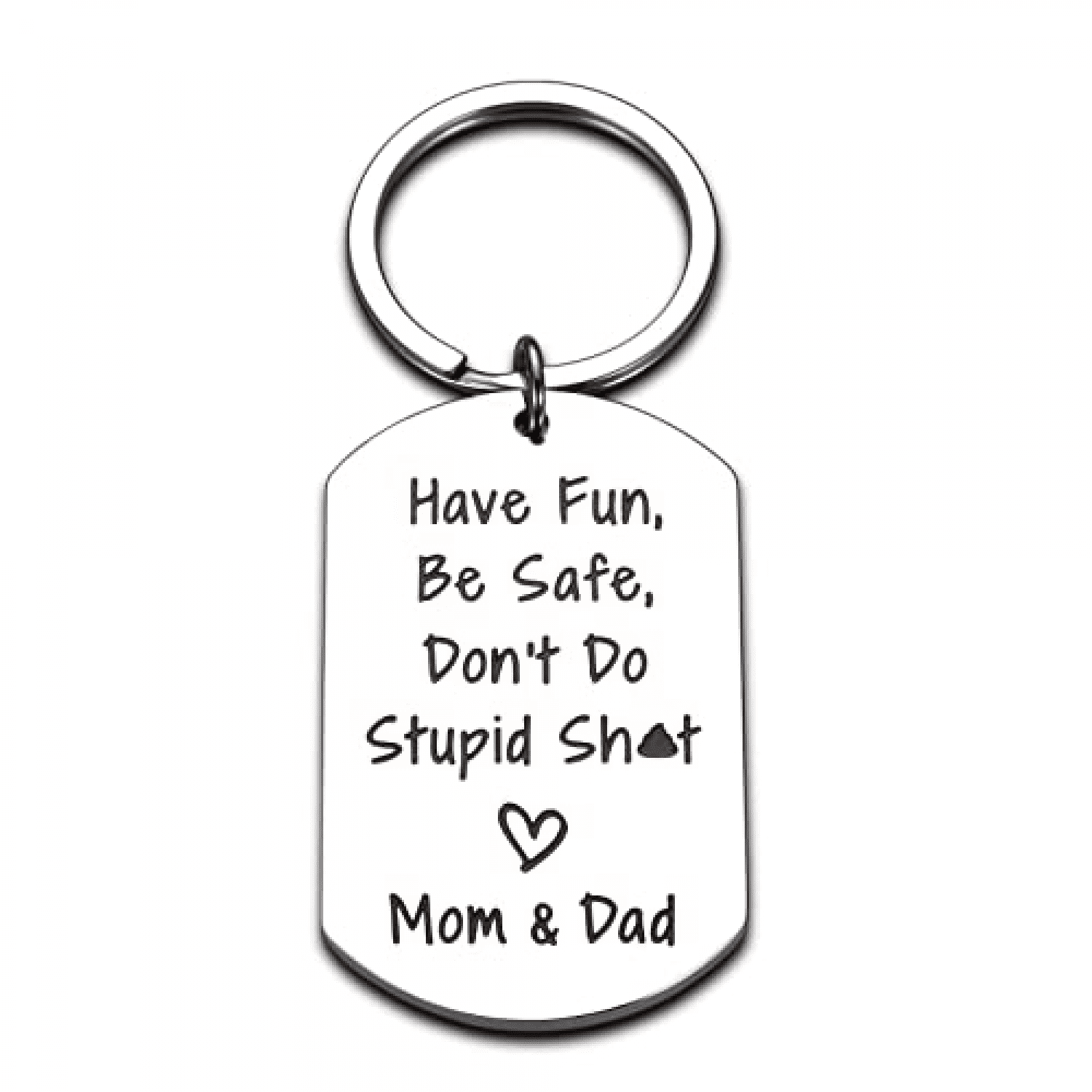 Birthday Gifts for Daughter Adult from Mom Funny Key Chains Women Mother to Son Gifts Don't Do Stupid Keychain Gag Gifts for Teens Boys Girls Graduation Him Her Men Kids Sweet 16 Present 