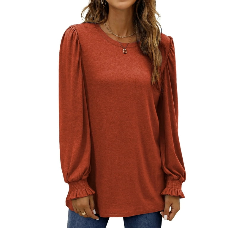  Fall Shirts For Women Long Sleeve Tunic Tops Dressy