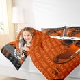 thumbnail image 4 of Homewish Modern Gamepad Bedding Comforter Set,Teens Video Game Twin Comforter Sets,Orange Black Bedding Set For Boys Kids,Ultra Soft Home Decor Reversible,2pcs, 4 of 8