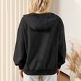 thumbnail image 5 of Kmdttou Women's Hoodies for Casual Loose Lantern Sleeve Solid Color Thin Hoodie Sweatshirts Fashion Tops on Clearance!, 5 of 8