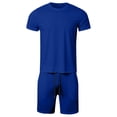 thumbnail image 2 of Short Sets 2 Piece Sets Short Sleeve T Shirt & Shorts Mens Summer Shorts Beach Shorts Mens Matching Set, 2 of 5