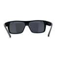 thumbnail image 4 of Mens 90s Classic Flat Top All Black Gangster Shade Sunglasses Shiny Black, 4 of 4