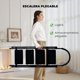 thumbnail image 5 of Escalera Plegable para Casa, 4 Peldaños de 28cm de Ancho, Con Pasamanos Antideslizantes, Diseño de Cierre de Seguridad, Para Reposapiés para Armario, Interior Y Exterior(Acero), 5 of 8