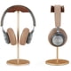 thumbnail image 5 of Soporte para auriculares, soporte para auriculares de madera de nogal y aluminio, soporte para auriculares para juegos de nogal natural con base sólida y pesada para todos los tamaños de auriculares (negro) Zhivalor OTTO-LQ-0429, 5 of 6