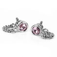 thumbnail image 3 of Gemelos de Cadena de Cristal de Cobre Sunnimix Plata Rosa, 3 of 8