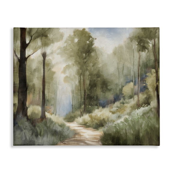 Hazy Atmospheric Walk Canvas Wall Art, design by Kim Allen