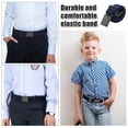 thumbnail image 5 of AWAYTR Kids Adjustable Magnetic Buckle Belts, Elastic Stretch Comfort Waist Bands for Children Jeans Uniform, 3PCS, 5 of 13