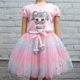 thumbnail image 2 of Wenchoice Jojo Siwa Rainbow Start Moon Tulle Tutu Skirt Girl'S M(3Y-4Y), 2 of 2