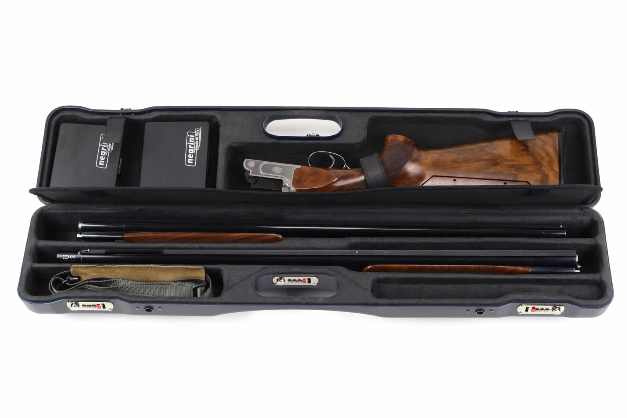 Negrini OU Ultra-Compact Takedown Sporting Two-Barrel Shotgun Case 32" - 16402LR-2C/6204