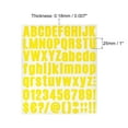 thumbnail image 2 of Uxcell 25mm Height Self Adhesive Waterproof Vinyl Letter Number Sticker Set 6 Sheet Yellow, 2 of 6