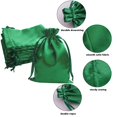 thumbnail image 3 of Bolsas de regalo Gbateri, 35 unidades, satén verde, 13 x 18 cm, 5 x 7 pulgadas, 3 of 6