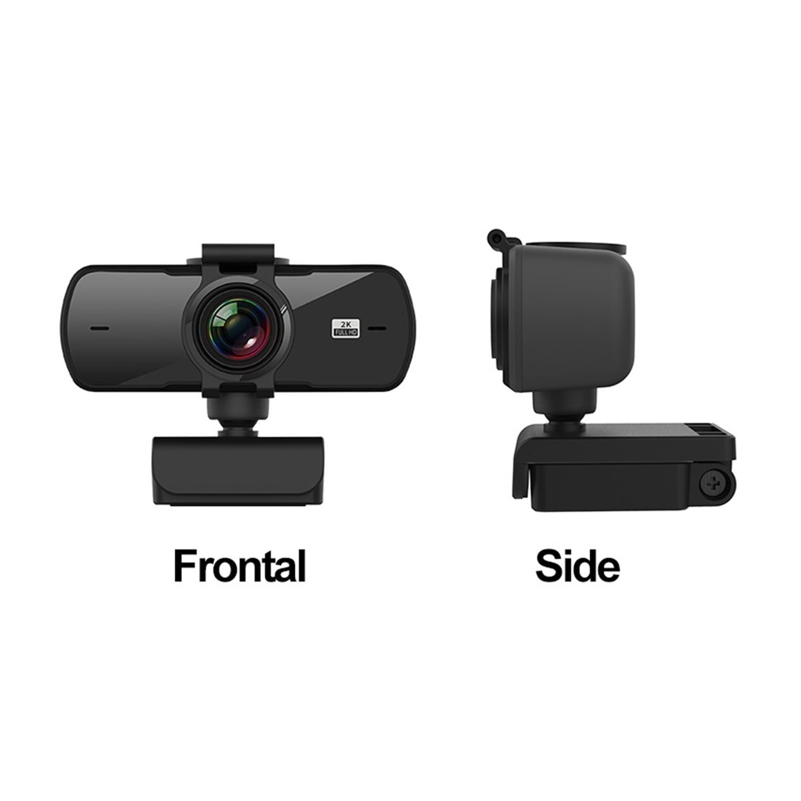 2K HD Auto Focus Webcam Ultra Clear Lens Built-in Microphone Rotatable Web Camera With Dust Protection Cover ,HD Video