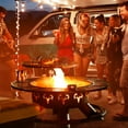 thumbnail image 4 of BALI OUTDOORS 47 inch Fire Pit with Grill, Extra Large Wood Burning FirePits with Poker for Outside, 4 of 8