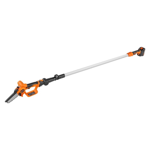 20V 4Ah Cordless Pole Saw and Mini Chainsaw 2-in-1 Combo, 8ft Reach with 5" Cutting Capacity, Includes Battery & Blade Cover for Tree Trimming and Branch Cutting