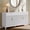 White, variant on UGTOO 63" Walnut Fluted Sideboard Buffet Cabinet, Mid Century Modern Credenza Storage Table with 4 Doors 2 Drawers for Living Dining Room