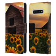 thumbnail image 1 of Head Case Designs Officially Licensed Celebrate Life Gallery Florals Sunflower Farm Leather Book Wallet Case Cover Compatible with Samsung Galaxy S10, 1 of 6