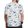 thumbnail image 2 of Rocae Butterfly for Men's Mesh Quick-Dry Short Sleeve Workout T-Shirt,Mens Crew Neck Tee Lightweight Soft Classic T Shirts Medium, 2 of 9