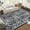 Grey, variant on Leopard Runner Rug 2x8, Soft Leopard Patchwork Print, Washable Non-Slip, Low Pile, Hallway Runner for Bedroom, Kitchen, Laundry, Brown