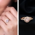 thumbnail image 4 of Rosec Jewels Lab Grown Pink Diamond Engagement Ring - Pink White Diamond Ring (1 Carat, IGI Certified Fancy Pink Color and E-VS1 Clarity), 14K Rose Gold, US 12.00, 4 of 9