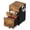 Rustic Brown, variant on GALAXHERO 3 Drawers Storage Cabinet with Lock, Rolling Wood File Cabinet, Vertical Filing Cabinet for Home Office, Fits Letter/A4, Rustic Brown