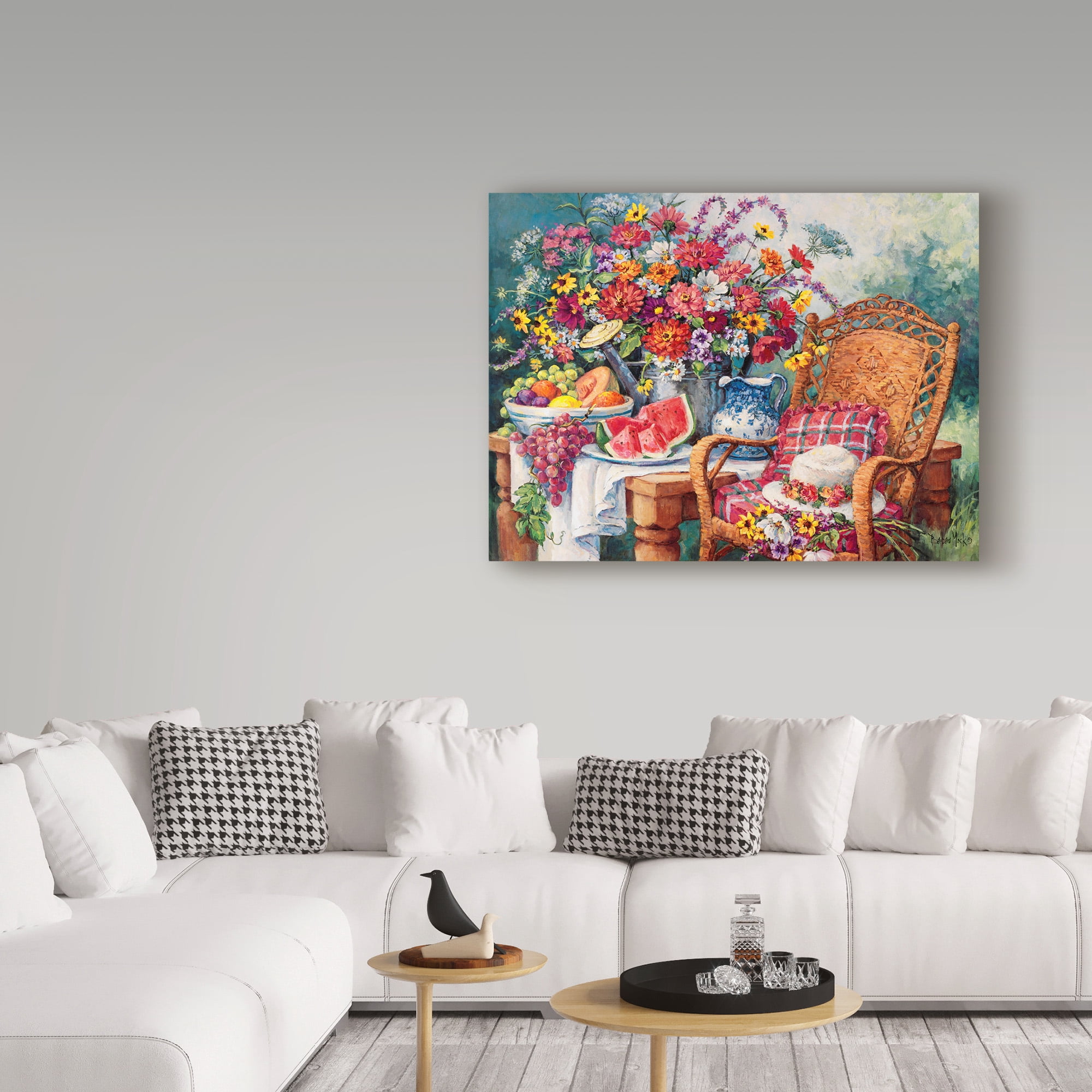 Trademark Fine Art 'A Summers Picnic' Canvas Art by Barbara Mock