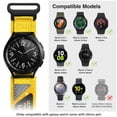 thumbnail image 2 of Correa de reloj ULTIMAL Correa deportiva ajustable de nailon amarilla, 2 of 8