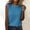 #426-Blue, variant on Women's Sleeveless Tops for Women Round Neck Denim Patchwork Waffle Solid Color Loose Fit Tank for Home Daily Gift