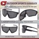 thumbnail image 5 of 1 Set Gafas de Motociclismo Tri-Acetato de Celulosa PC UV400 Gafas de Sol para Deportes al Aire Libre para Motocross, Moto de Tierra, ATV Lente Negra Marco Negro y Gris, 5 of 6
