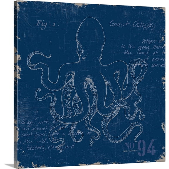 Great BIG Canvas | "Sea Study I" Canvas Wall Art - 16x16