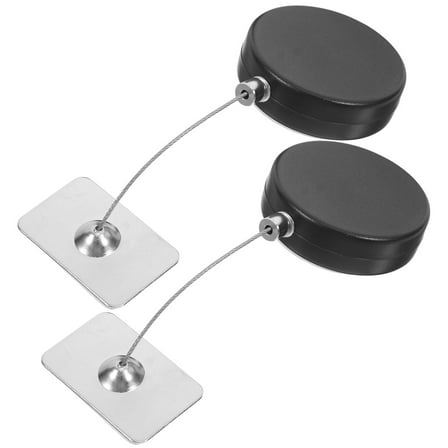 WORGEOUS  2 Pcs Automatic Steel Cable Lock Remote Control Wire Anti-theft Rope