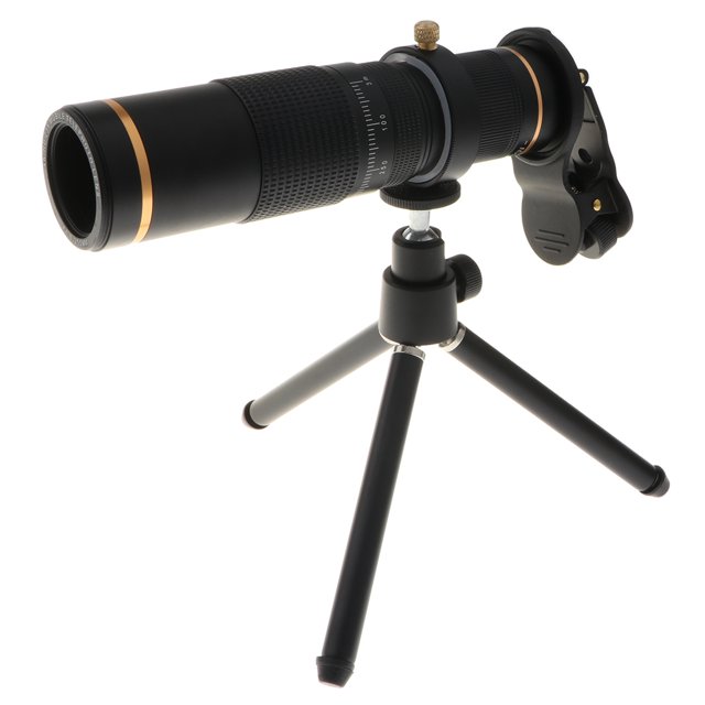Kit De Lentes De Zoom De Cámara De Teléfono Celular, Lente De Zoom De Telescopio óptico HD 15X / 23X Para Y Otros Teléfonos Inteligentes Negro 23x Sunnimix Teléfono cámara trípode titular