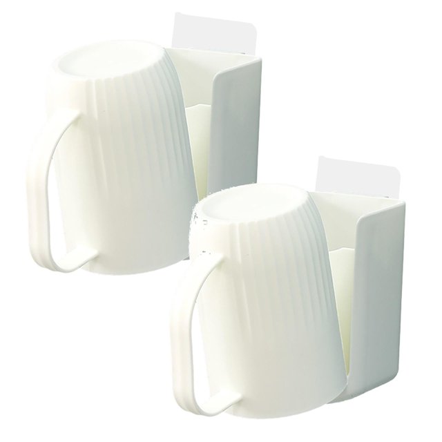 Spoon And Lid Rest Toothbrush Holder For Bathroom Household Tooth Cup Rack For Tooth Mug Wall Mounted Mouthwash Cup Washing And Brushing Teeth Cup Hook Wall Mounted Cup Rack For Small Spaces