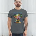 thumbnail image 3 of Tee Hunt Dean Russo Dalmatian Luv Colorful Dog T-Shirt Neon Puppy Men's Tee, Charcoal, Medium, 3 of 5