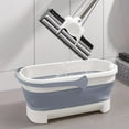 thumbnail image 4 of Collapsible Mop Bucket with Handle for Cleaning, 16L(4.2 Gallon) Square Mopping Bucket for Windows Cleaning or Car Washing, Cleaning Supplies Organizer Plastic Bucket for Storage, 4 of 6