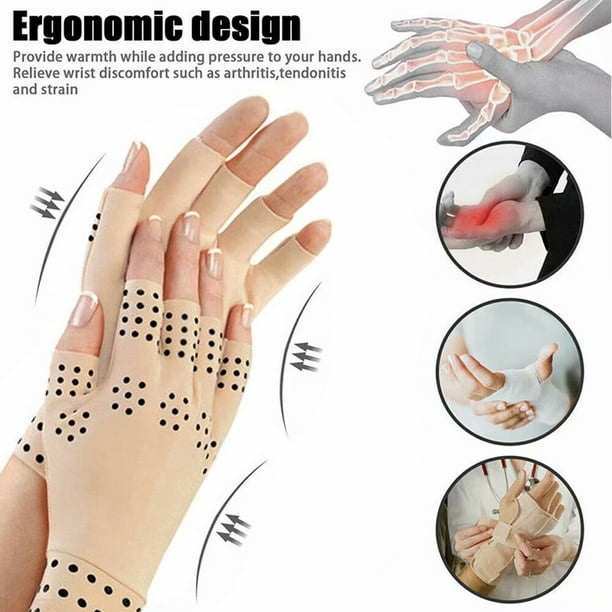 Magnetic Arthritis Therapy Fingerless Health Compression Gloves
