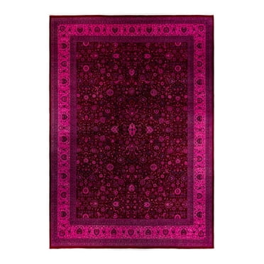 Solo Rugs Overdyed, One-of-a-Kind Hand-Knotted Area Rug - Pink, 12' 0" x 16' 10"