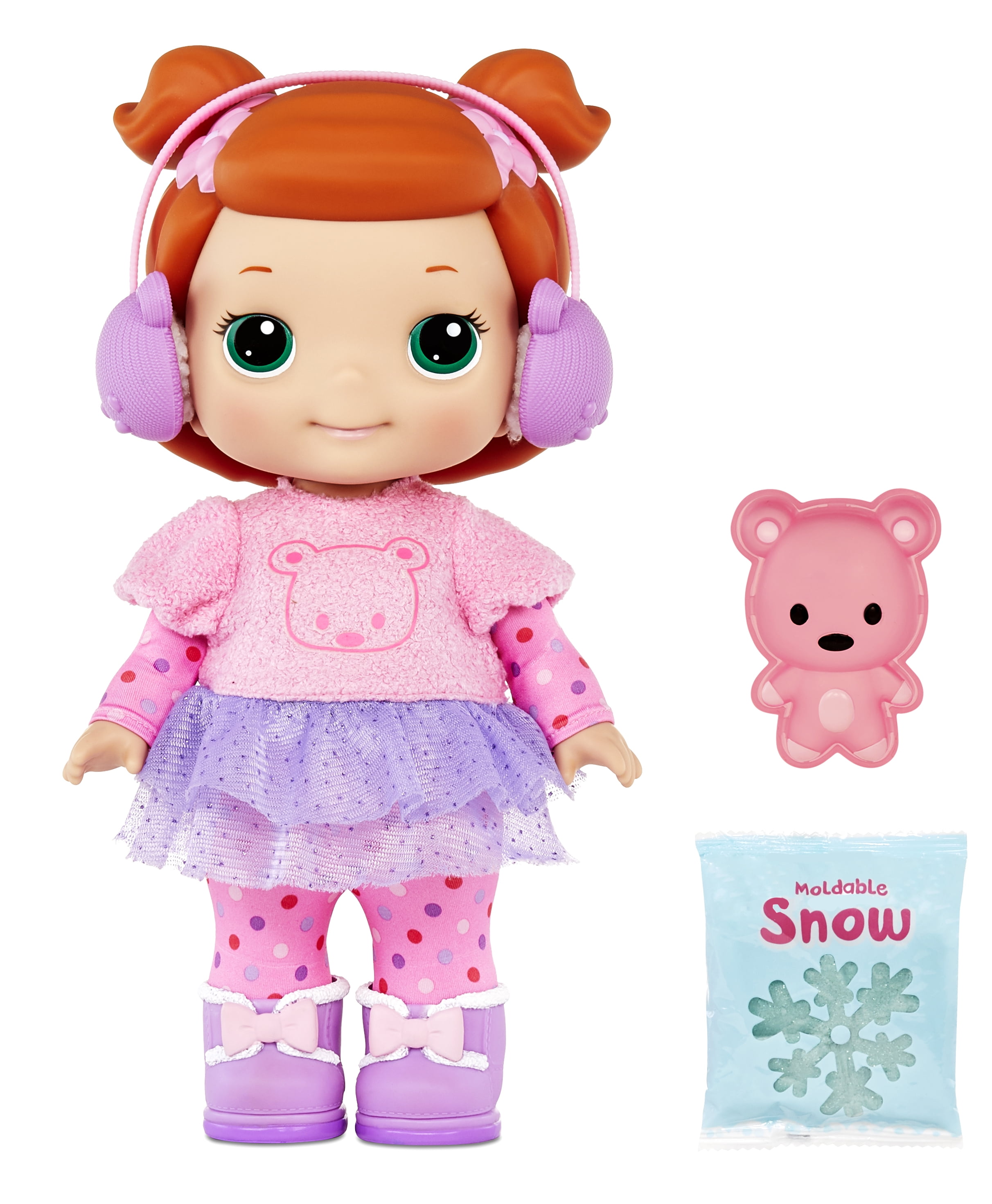 Lilly Tikes Snow Day Lilly Doll with Winter Themed Moldable Snow and ...