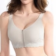 thumbnail image 5 of SOOMLON Push up Bras for Women Plus Supportive Front Close Brassiere Panel Lift Zipper Bralettes Daily Sports Bras, 5 of 8