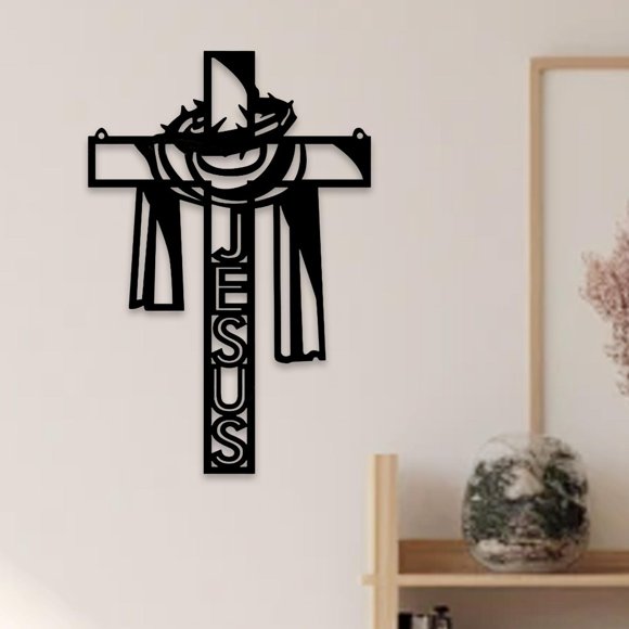 Elodie Christian Wall Cross Decor Iron Decoration for Housewarming Festival Kitchen