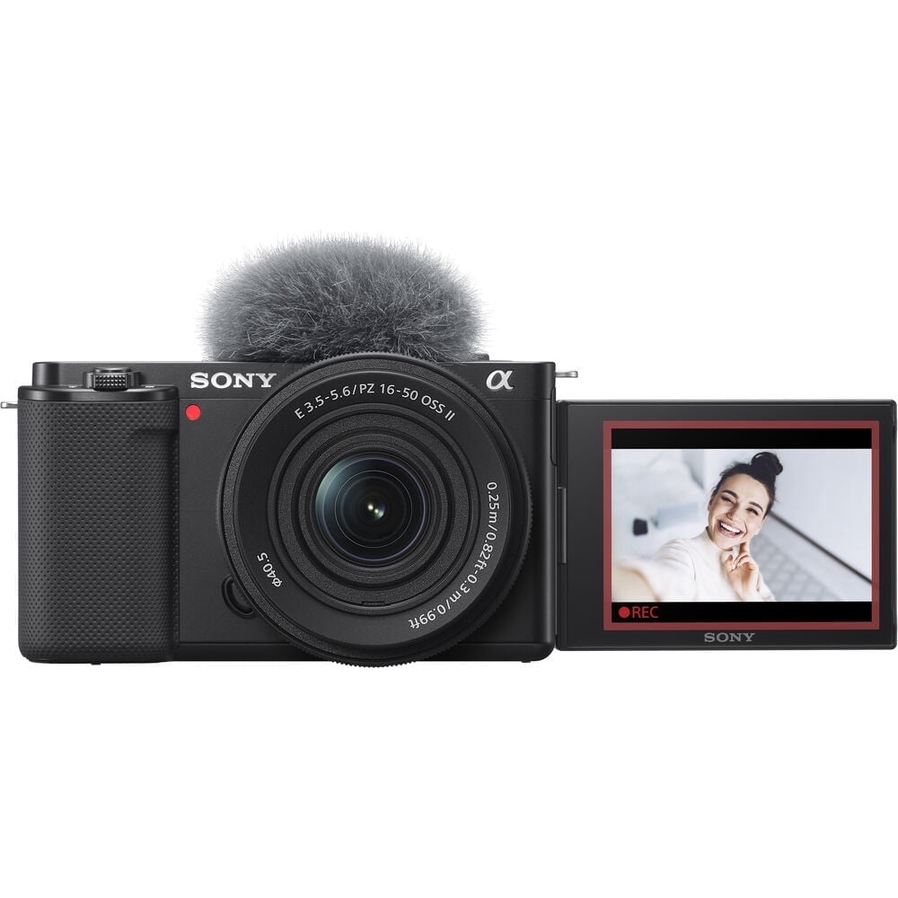 Sony ZV-E10 Mirrorless Camera with 16-50mm Lens, Built-in Wi-Fi - Black