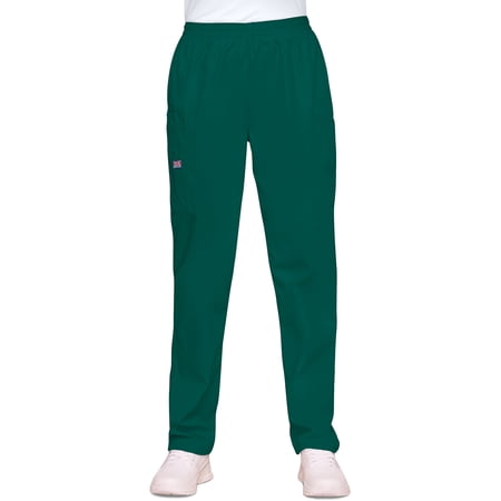Cherokee Workwear Women s Scrubs Pant Natural Rise Tapered Pull-On Cargo 4200