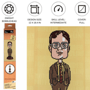 Diamond Painting Kit Intermed Dwight Bobblehead