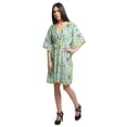 thumbnail image 3 of Moomaya Printed Beach Coverup Kimono Caftan Kaftan Swimsuit Cover Ups For Women, 3 of 6