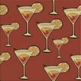 thumbnail image 1 of Ahgly Company Machine Washable Indoor Square Transitional Orange Area Rugs, 5' Square, 1 of 7