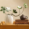 thumbnail image 3 of Eggshell Shaped Cute Vase Porcelain Dry Flower Arrangement Ornaments Living Room Bedroom Study Tea Room Decorative Flower Ware, 3 of 5