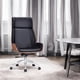 thumbnail image 5 of Silla para oficina ilios innova Respaldo café y asiento Negro Cuero 60x52x110 cm, 5 of 10