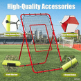 thumbnail image 3 of Volleyball Rebounder Net 7x4ft Foldable 18lb Practice Net for Softball Tennis Single Person Training, 3 of 9