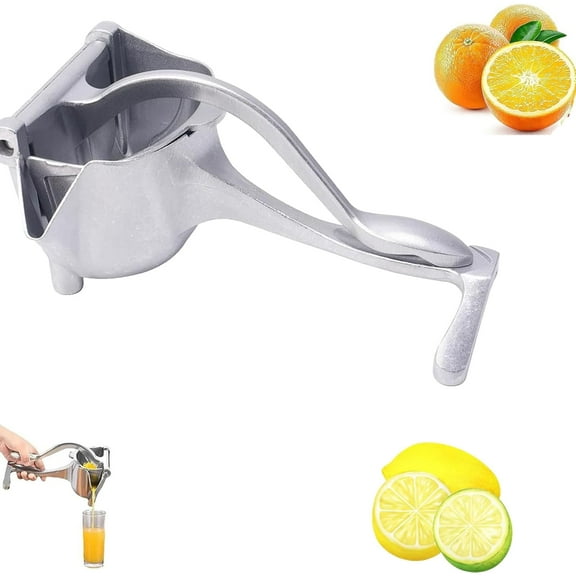 Hand Juicer Squeezer, Aluminum Manual Press with Heavy-Duty Cast Construction for Maximum Durability