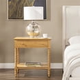 thumbnail image 2 of Easton 28 Table d'Appoint Moderne Style Ferme à 1 Tiroir avec Tablette Brun Naturel, 2 of 10