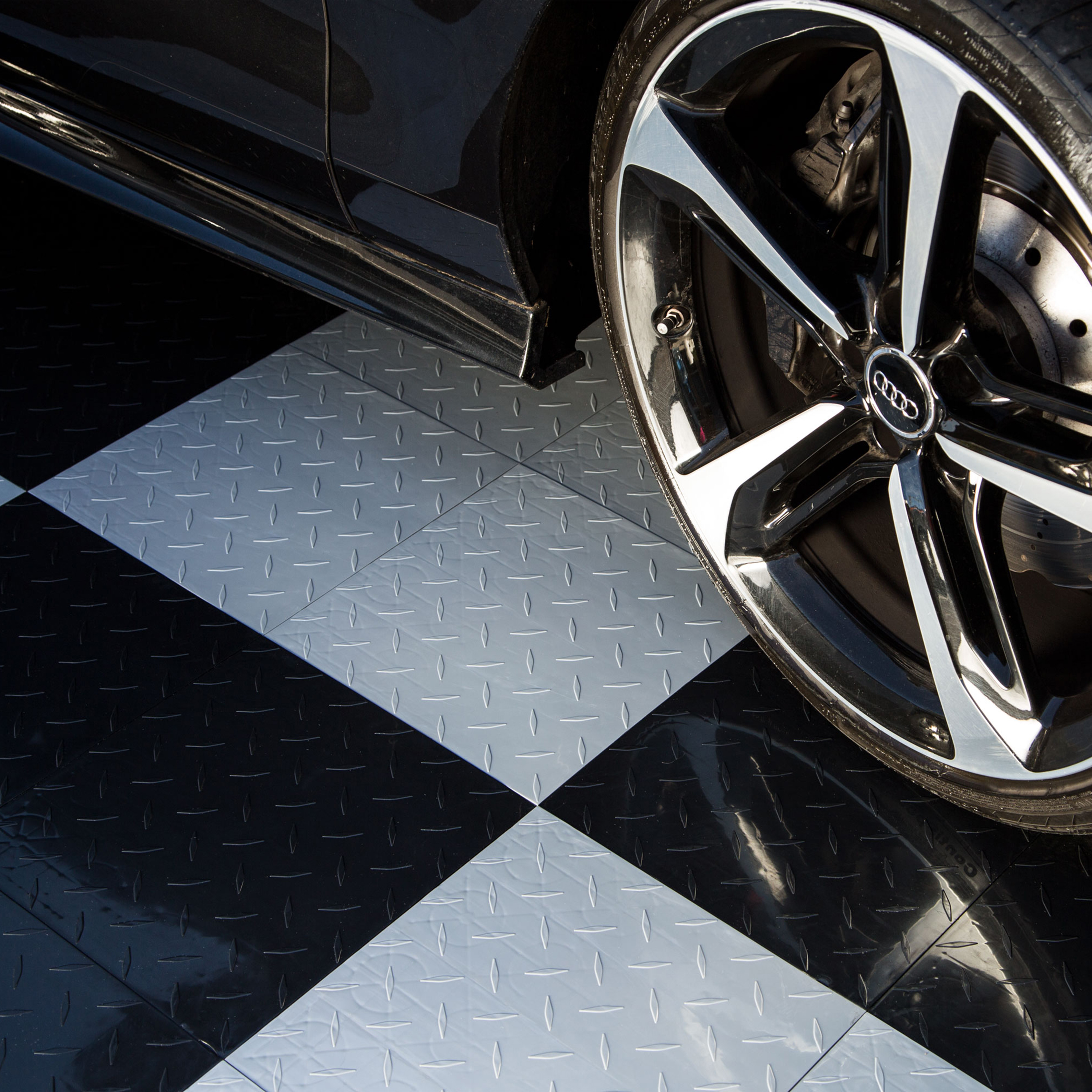 Flooringinc Nitro Tiles 12 X12 Diamond Pattern Black Great